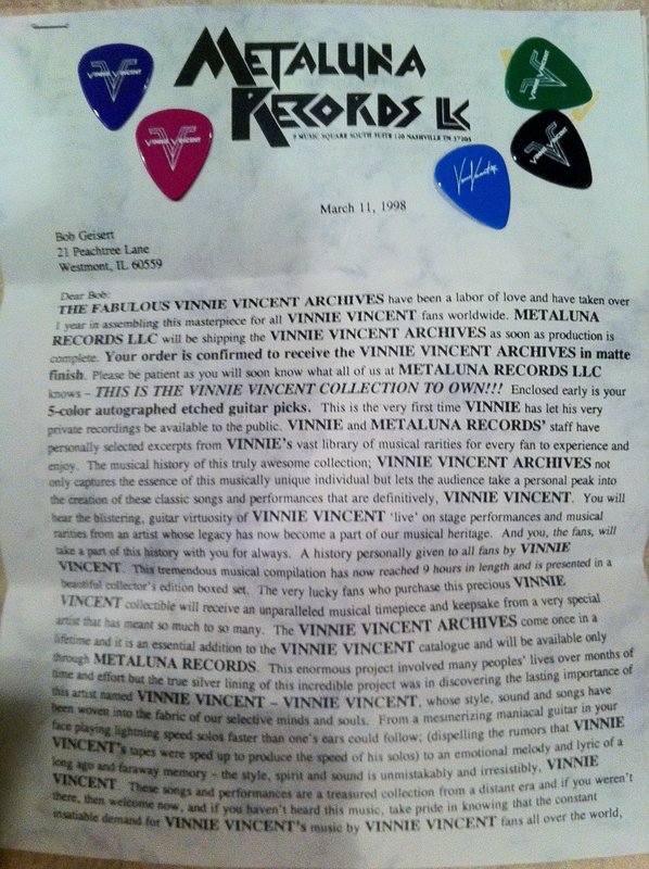 The original be patient letter, page 1.