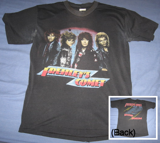 The shirt Tod Howarth is wearing in his "Cold Beach" video. Second Sight tour dates on the back.